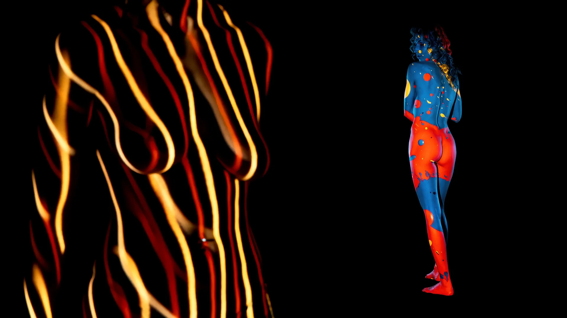 Body Projection photography